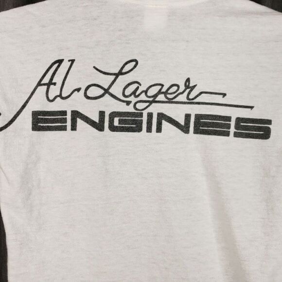Al Lager Engines Porsche Racing T Shirt Vintage 80s First National City Traveler - Picture 4 of 8